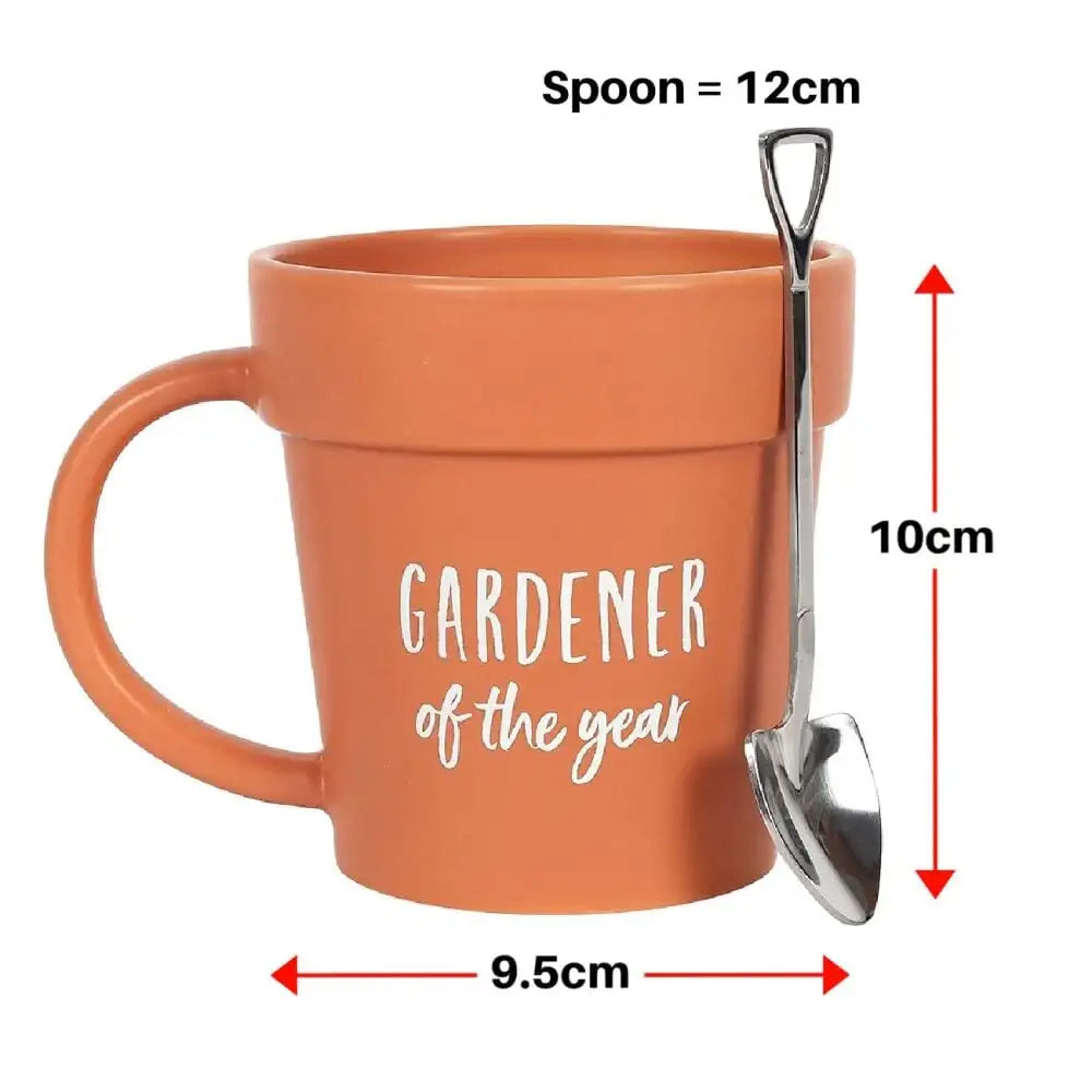 Gardener of the Year Mug with Shovel Spoon - Mugs from Dear Cece - Just £19.99! Shop now at Dear Cece