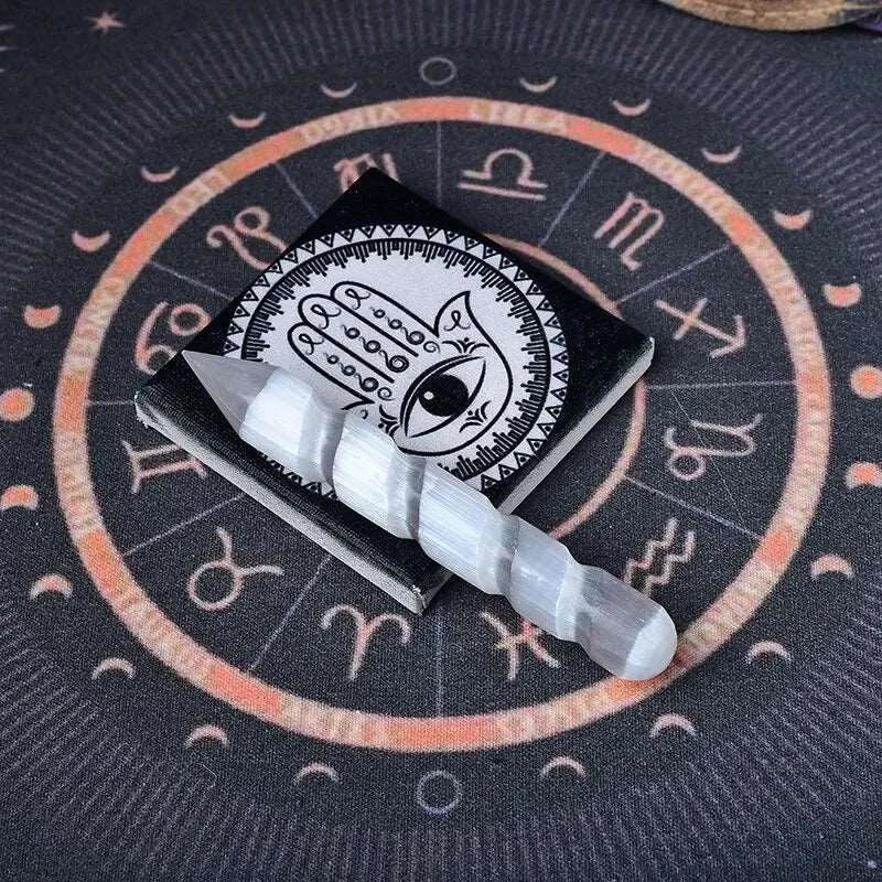 Natural Selenite Crystal Wand - High Energy Crystal for Healing and Meditation - Crystal Healing from Dear Cece - Just £14.99! Shop now at Dear Cece