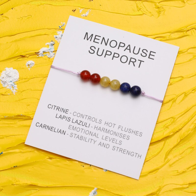 Menopause Support Natural  Crystal Healing Bracelet - Bracelets from Dear Cece - Just £8.99! Shop now at Dear Cece