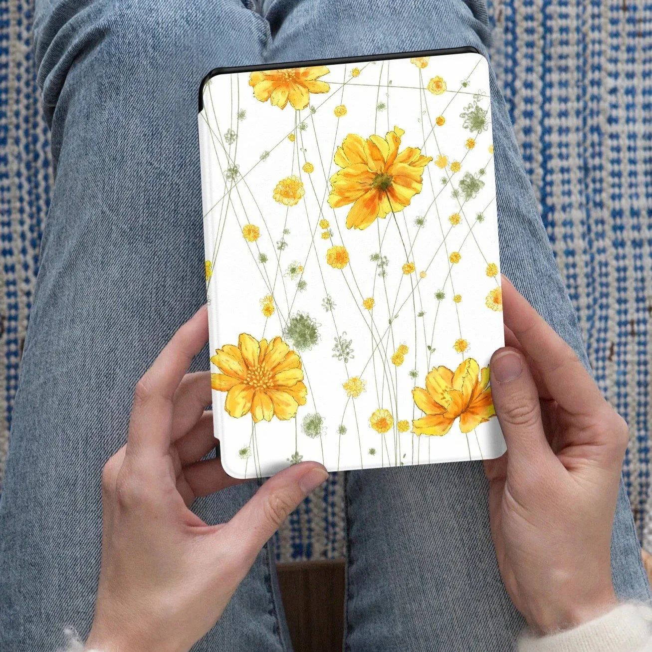 Yellow Flower Kindle Case