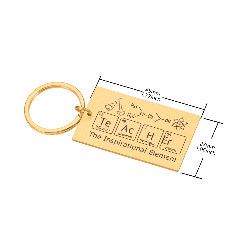 The Inspirational Element Teacher Keychain - Teacher from Dear Cece - Just £6.99! Shop now at Dear Cece