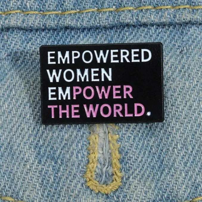 Empowered Women Empower the World Enamel Pin - Brooches from Dear Cece - Just £7.99! Shop now at Dear Cece