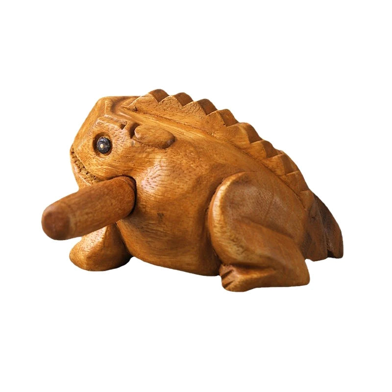 Guiro Frog Wooden Musical Instrument - Handcrafted in Thailand