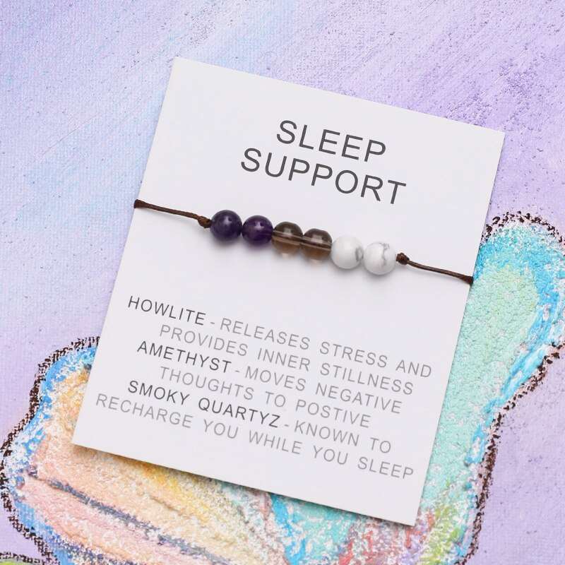 Sleep Support Natural Healing Charm Bracelet - Jewellery from Dear Cece - Just £8.99! Shop now at Dear Cece