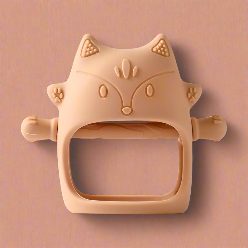 orange fox teething glove