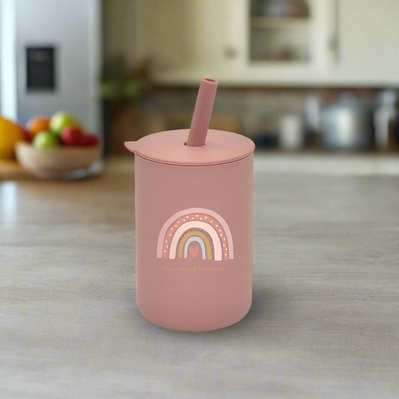 BPA Free Baby Silicone Leak-Proof Cup with Lid - Premium Weaning from Dear Cece - Just £12.99! Shop now at Dear Cece