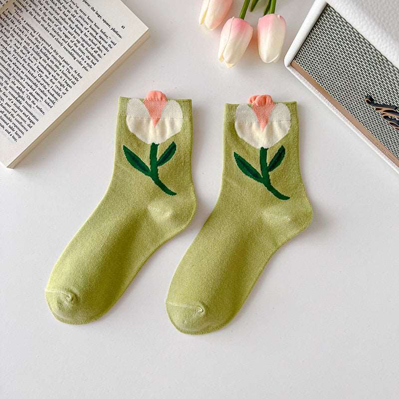 Womens Cute Floral Ankle Socks - Socks from Dear Cece - Just £6.99! Shop now at Dear Cece