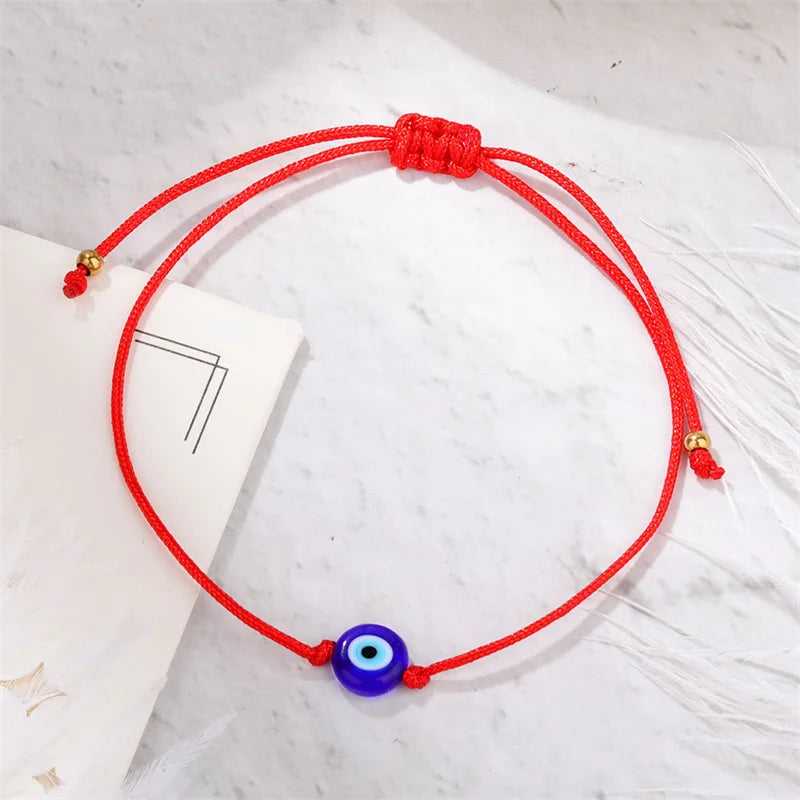 red rope evil eye bracelet