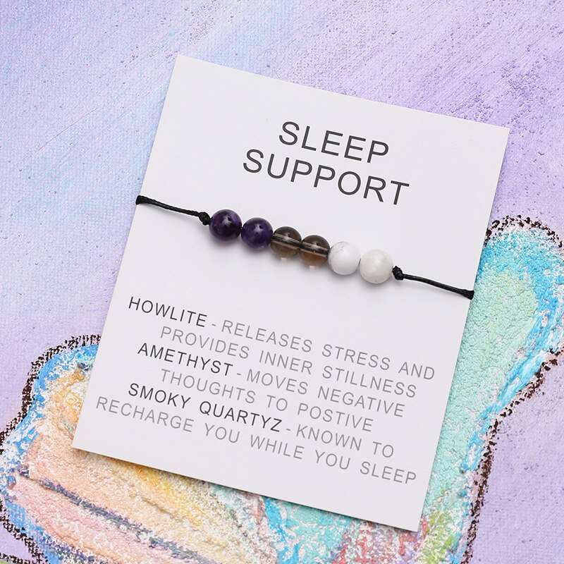 Sleep Support Natural Healing Charm Bracelet - Jewellery from Dear Cece - Just £8.99! Shop now at Dear Cece