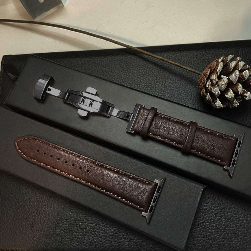 Genuine Leather Strap For Apple Watch - Watch Bands from Dear Cece - Just £14.99! Shop now at Dear Cece