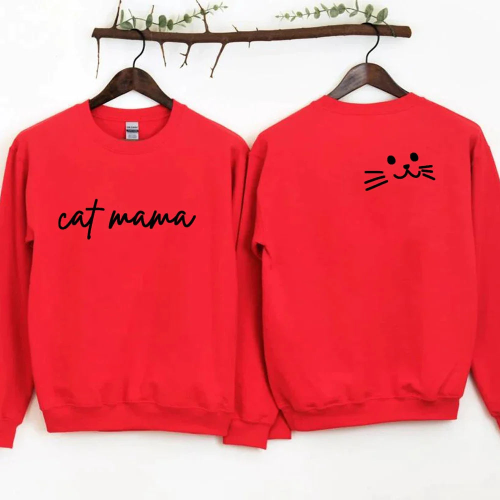 Womens Cat Mama Sweatshirt - Knitwear from Dear Cece - Just £22.99! Shop now at Dear Cece