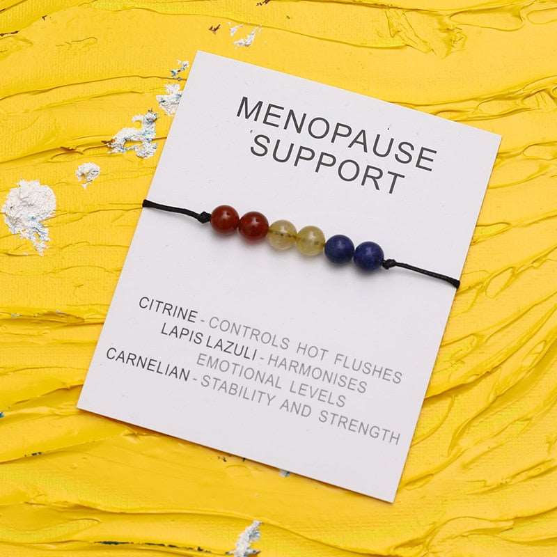 Menopause Support Natural  Crystal Healing Bracelet - Bracelets from Dear Cece - Just £8.99! Shop now at Dear Cece