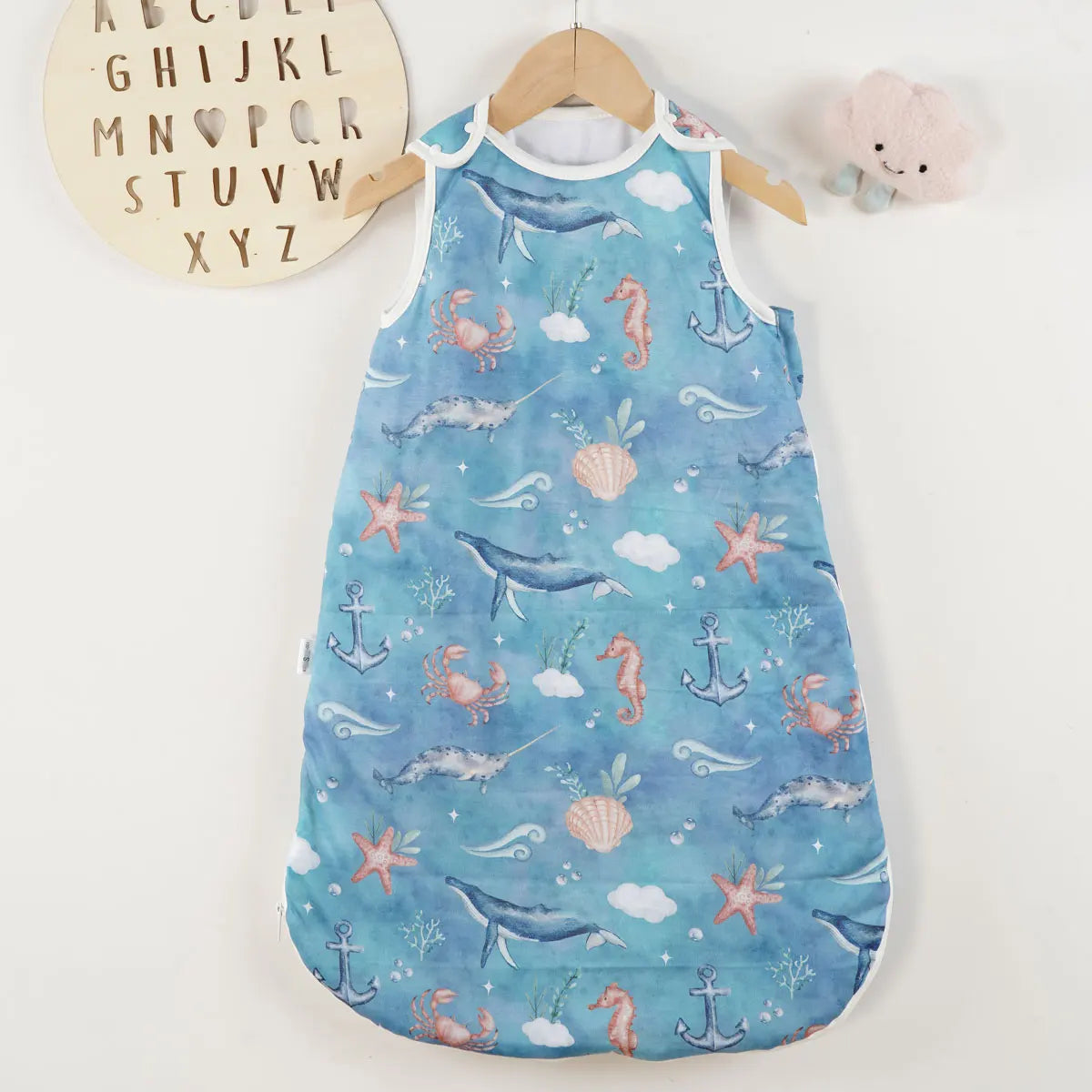 Sea Life Bamboo Cotton Baby Sleeping Bag