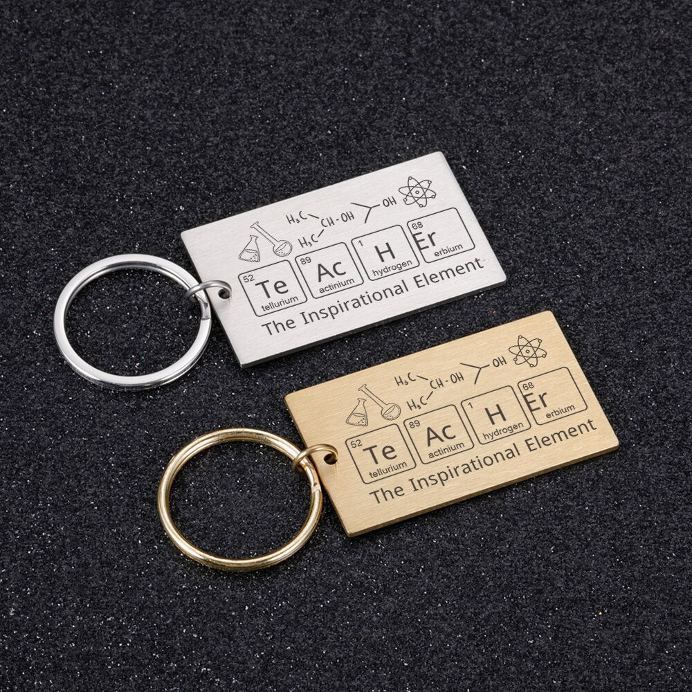 The Inspirational Element Teacher Keychain - Teacher from Dear Cece - Just £6.99! Shop now at Dear Cece