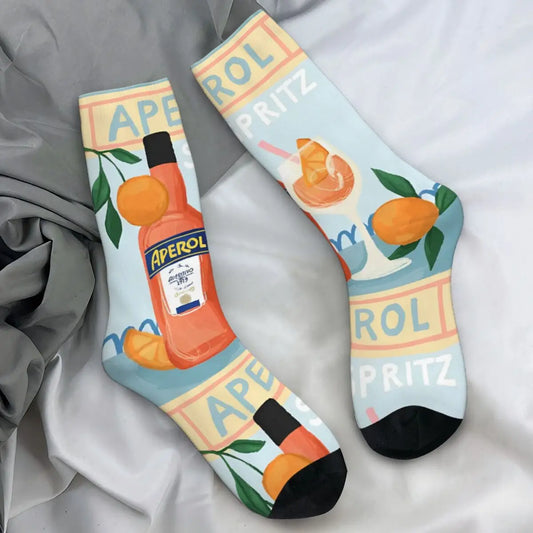 Aperol Spritz Summer Vintage Poster Socks