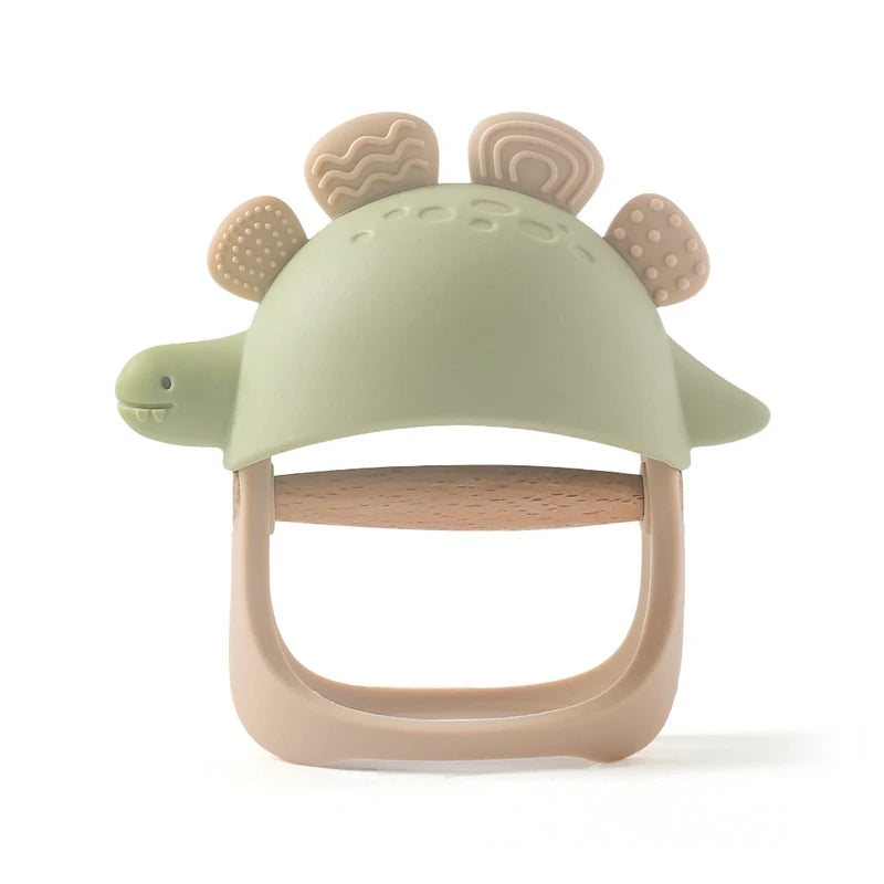 BPA Free Dinosaur Silicone Teething Glove - baby and toddler from Dear Cece - Just £8.99! Shop now at Dear Cece