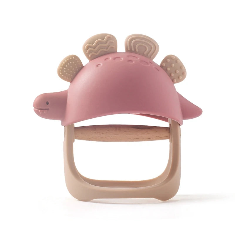 BPA Free Dinosaur Silicone Teething Glove - baby and toddler from Dear Cece - Just £8.99! Shop now at Dear Cece
