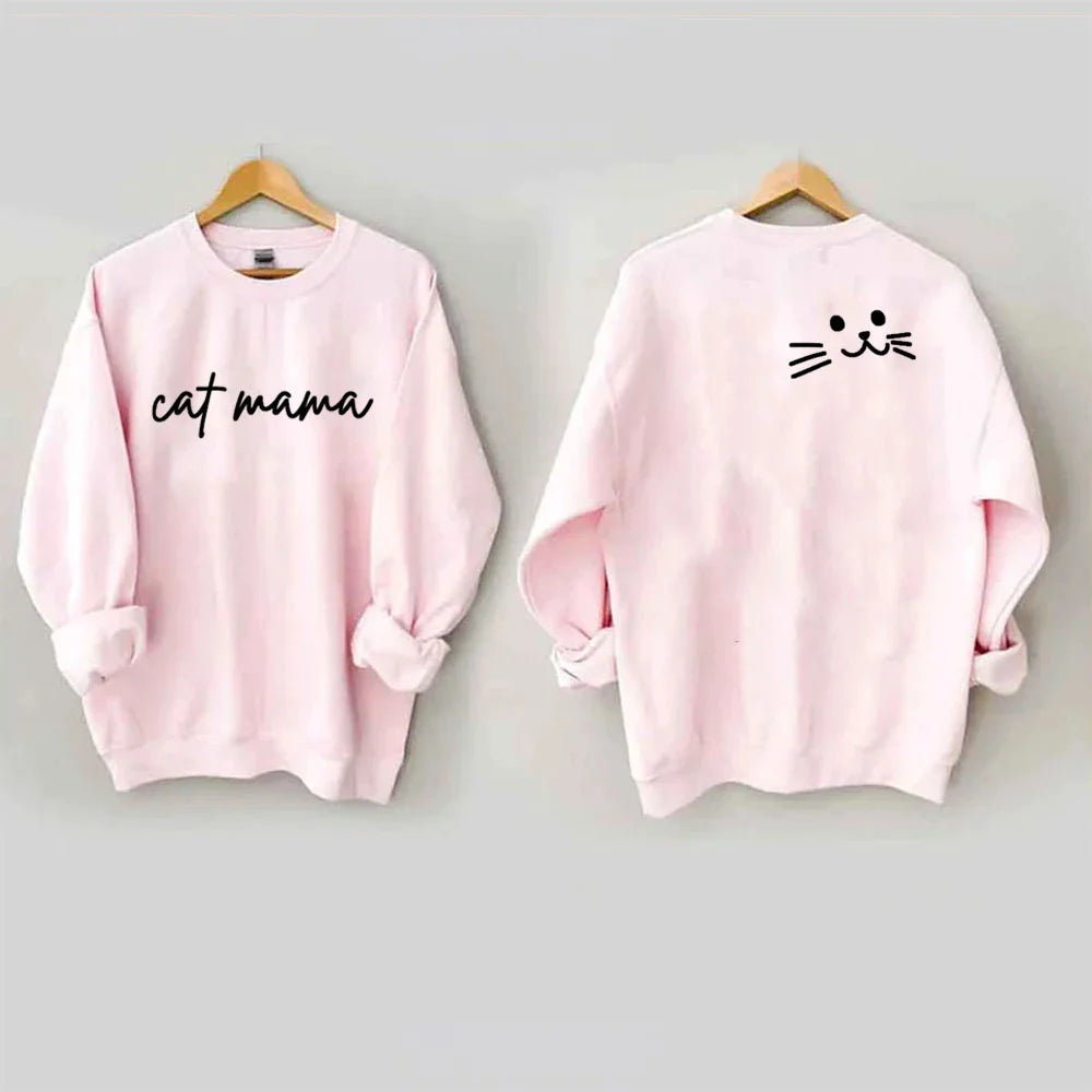 Womens Cat Mama Sweatshirt - Knitwear from Dear Cece - Just £22.99! Shop now at Dear Cece