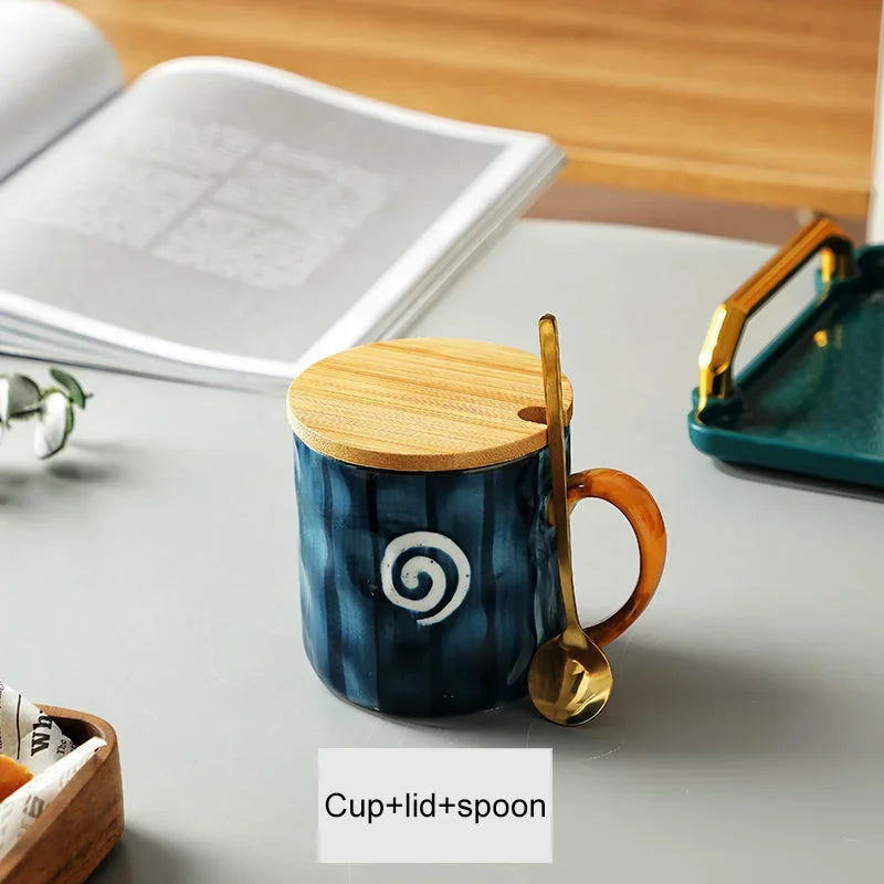 Handcrafted Japanese Ceramic Mug With Spoon & Lid - Mugs from Dear Cece - Just £18.99! Shop now at Dear Cece
