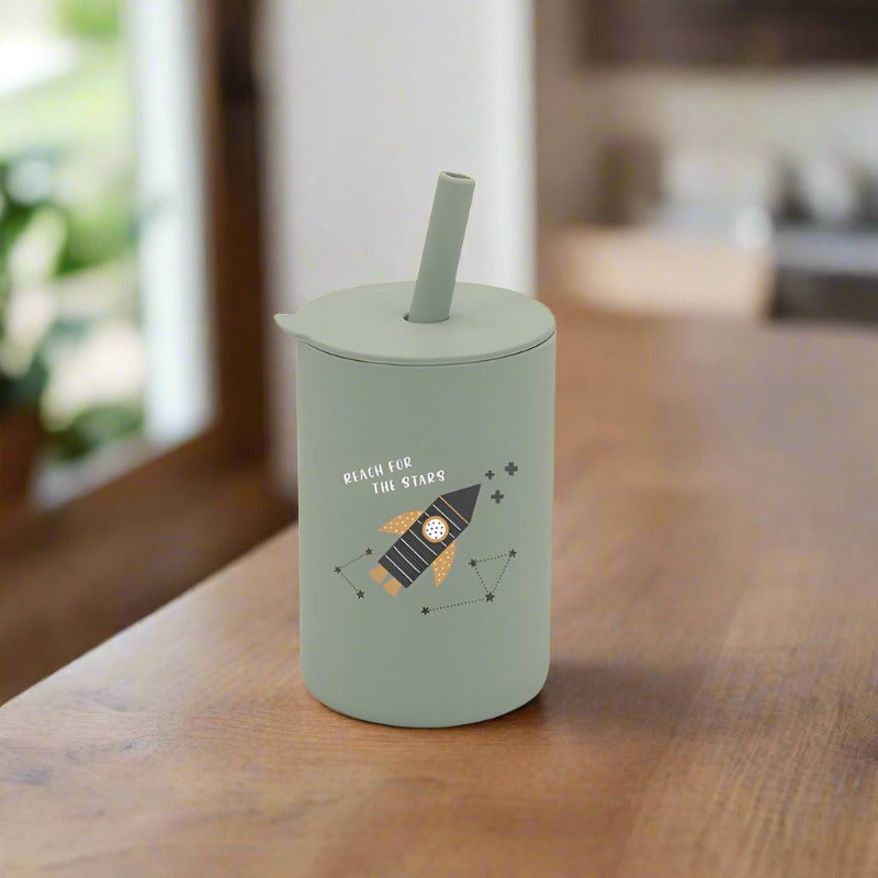 BPA Free Baby Silicone Leak-Proof Cup with Lid - Weaning from Dear Cece - Just £12.99! Shop now at Dear Cece