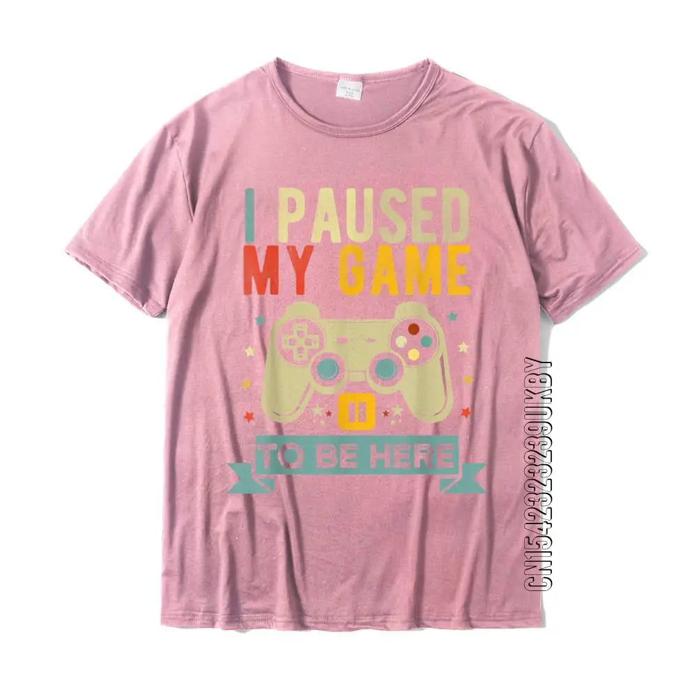 Novelty Video Gamer T Shirt - I Paused My Game To Be Here - T Shirts from Dear Cece - Just £18.99! Shop now at Dear Cece