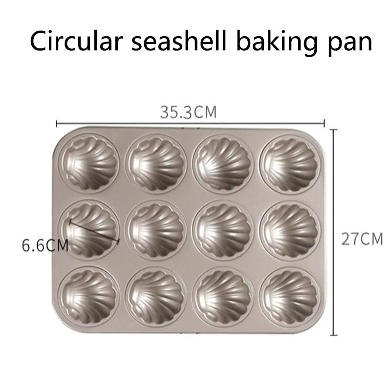 Non-Stick Madeleine Scallop Mold - Chef Quality - kitchen Accessories from Dear Cece - Just £19.99! Shop now at Dear Cece