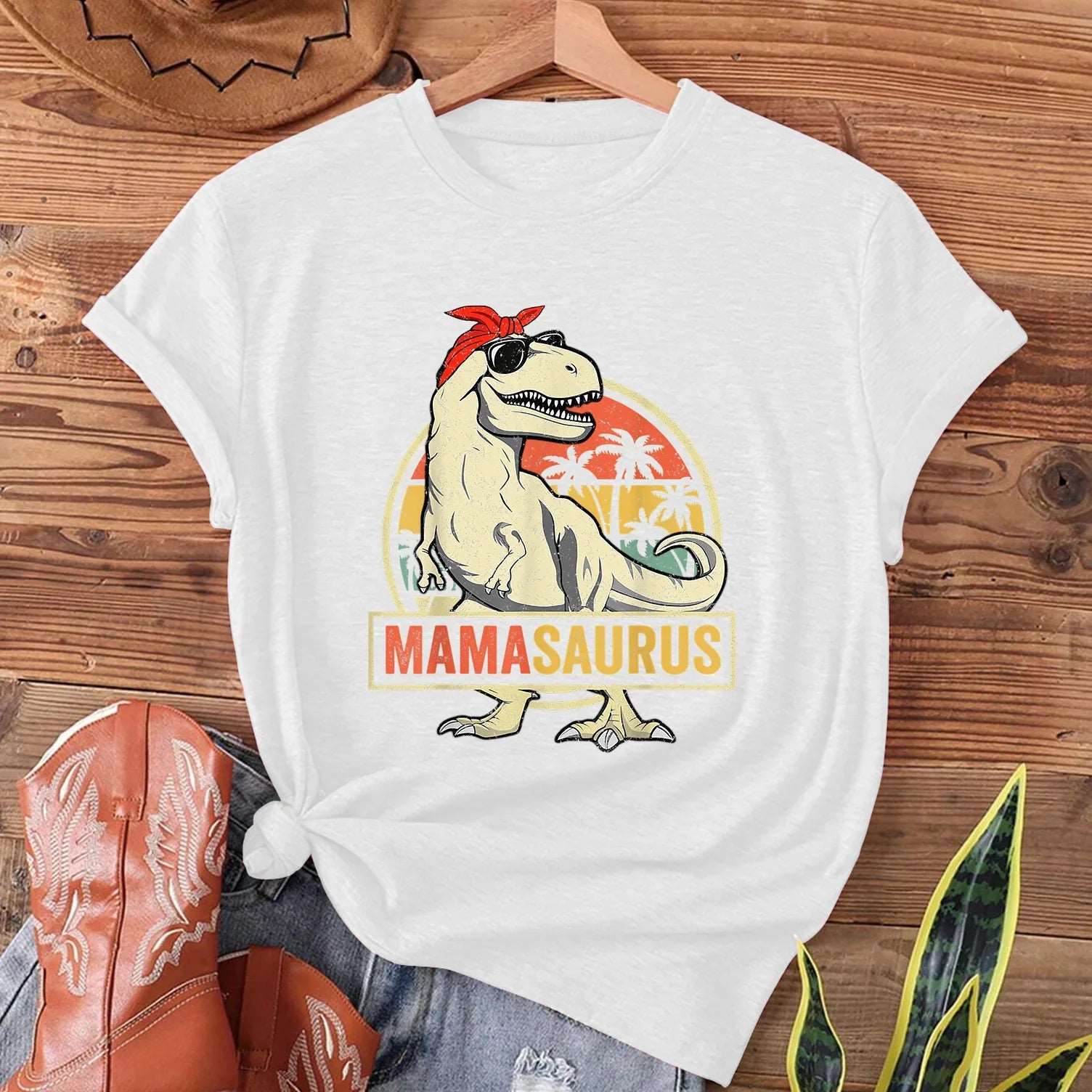 Dinosaur Mamasaurus Women's T-shirt - T Shirts from Dear Cece - Just £17.99! Shop now at Dear Cece