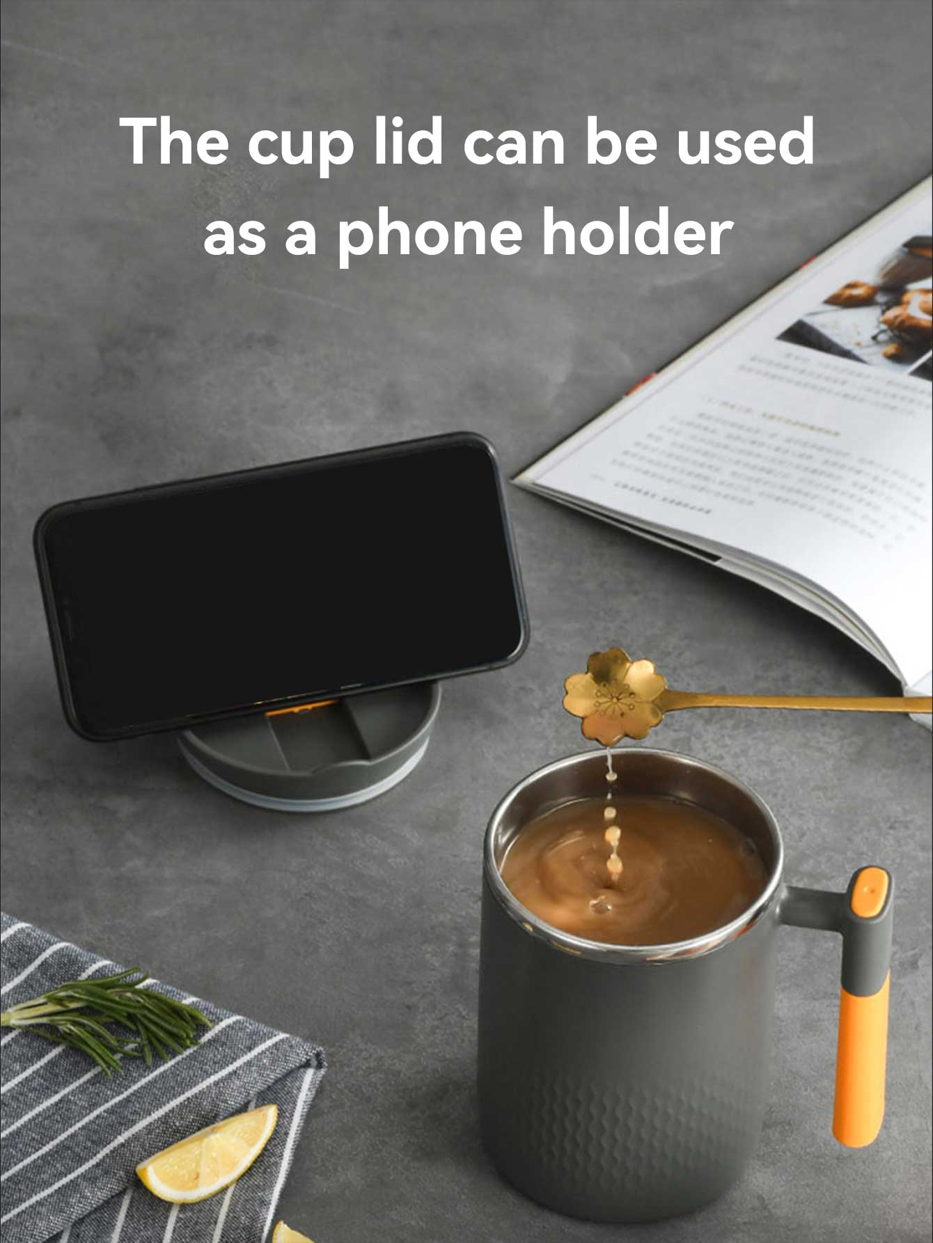 Stainless Steel Travel Mug With Lid - Mugs from Dear Cece - Just £14.99! Shop now at Dear Cece