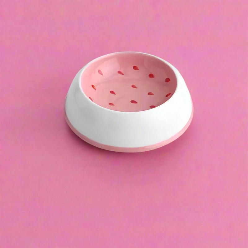 Vibrant Fruit Design Ceramic Cat Bowl - Cat Bowls from Dear Cece - Just £18.99! Shop now at Dear Cece