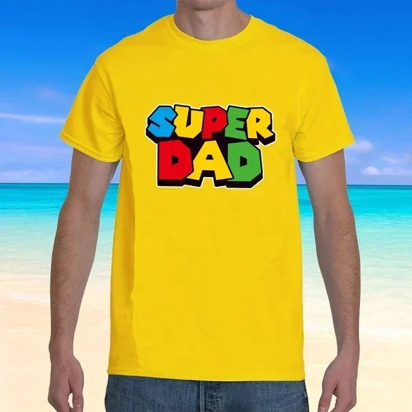 Mario Super Dad Father's Day T-shirt - T Shirts from Dear Cece