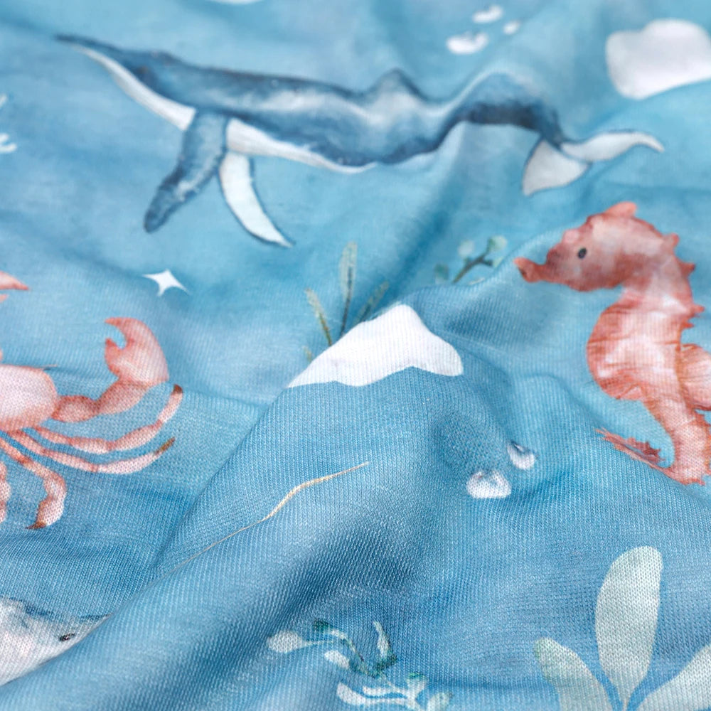 close up of sea life pattern