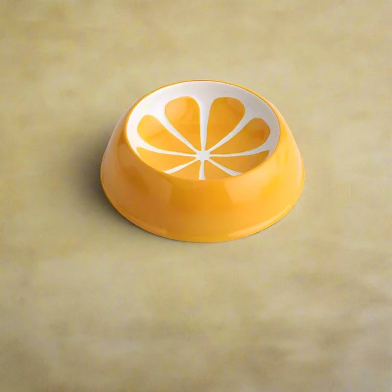 Vibrant Fruit Design Ceramic Cat Bowl - Cat Bowls from Dear Cece - Just £18.99! Shop now at Dear Cece