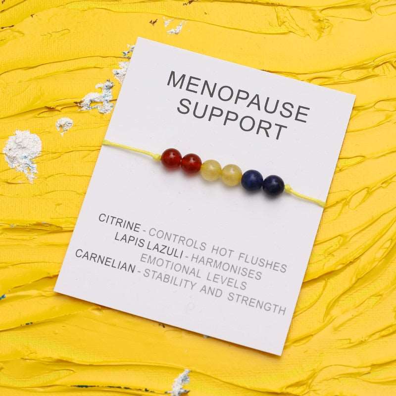 Menopause Support Natural  Crystal Healing Bracelet - Bracelets from Dear Cece - Just £8.99! Shop now at Dear Cece
