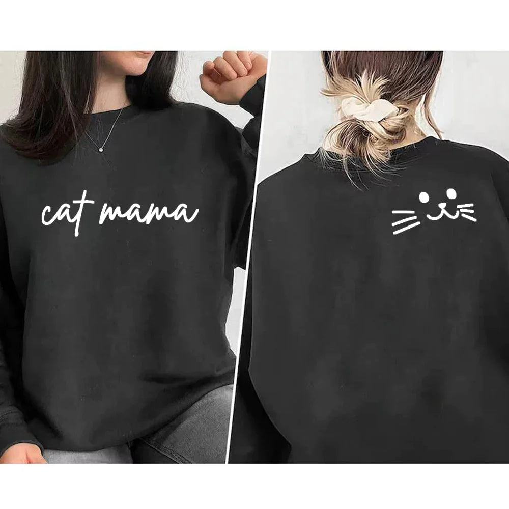 Womens Cat Mama Sweatshirt - Knitwear from Dear Cece - Just £22.99! Shop now at Dear Cece