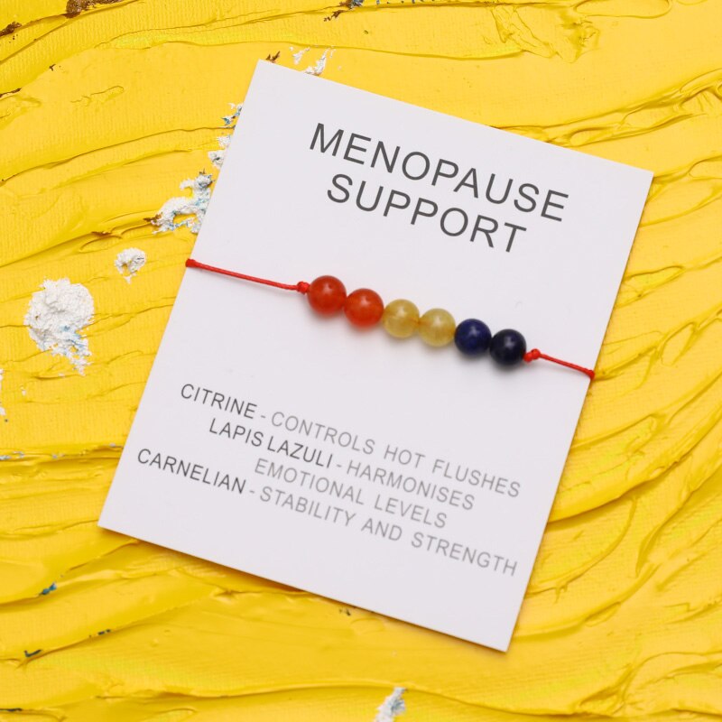 Menopause Support Natural  Crystal Healing Bracelet - Bracelets from Dear Cece - Just £8.99! Shop now at Dear Cece