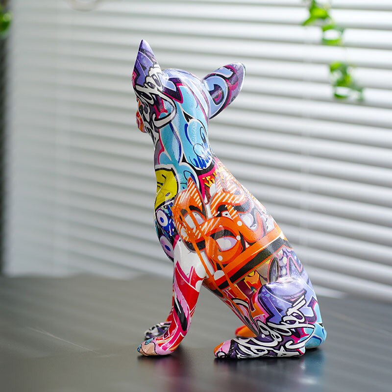 Resin Graffiti Chihuahua Dog Figurine - Ornaments from Dear Cece - Just £44.99! Shop now at Dear Cece