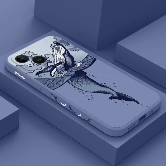 Cosmic Whale Jumping Silicone iPhone Case - phone case from Dear Cece - Just £12.99! Shop now at Dear Cece