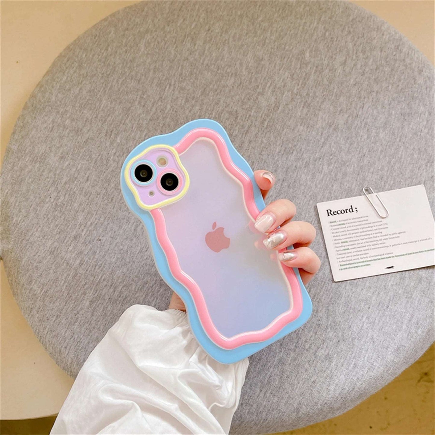 Geometric Wave Transparent Clear Case for iPhone - phone case from Dear Cece - Just £12.99! Shop now at Dear Cece