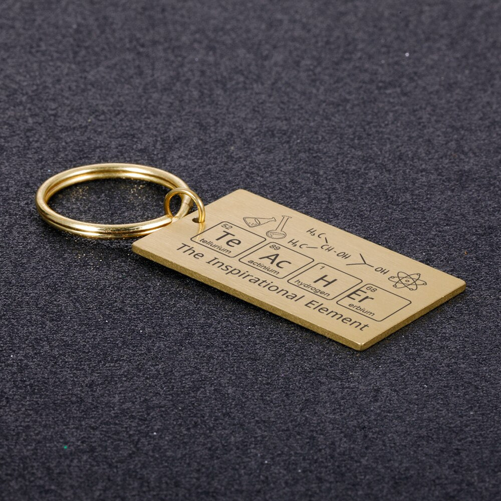 The Inspirational Element Teacher Keychain - Teacher from Dear Cece - Just £6.99! Shop now at Dear Cece