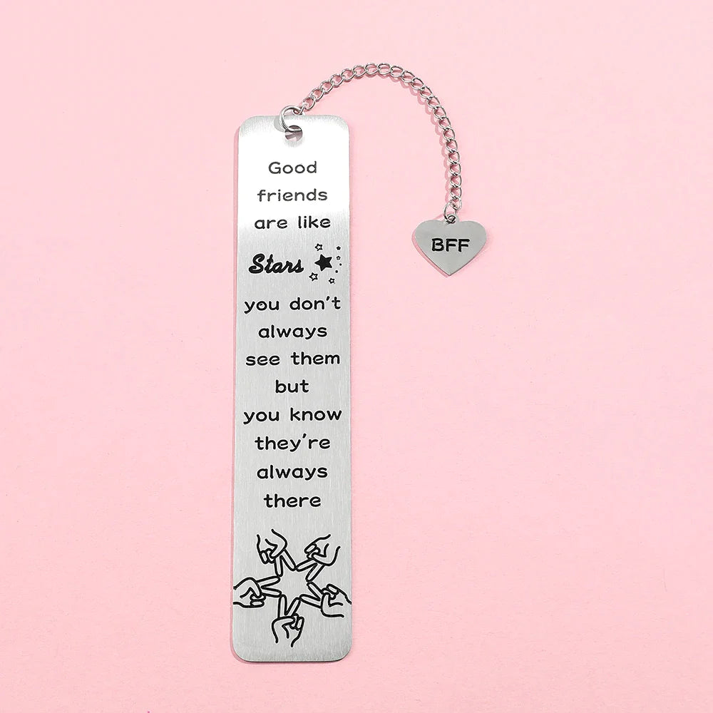 Best Friend Metal Bookmark with Message