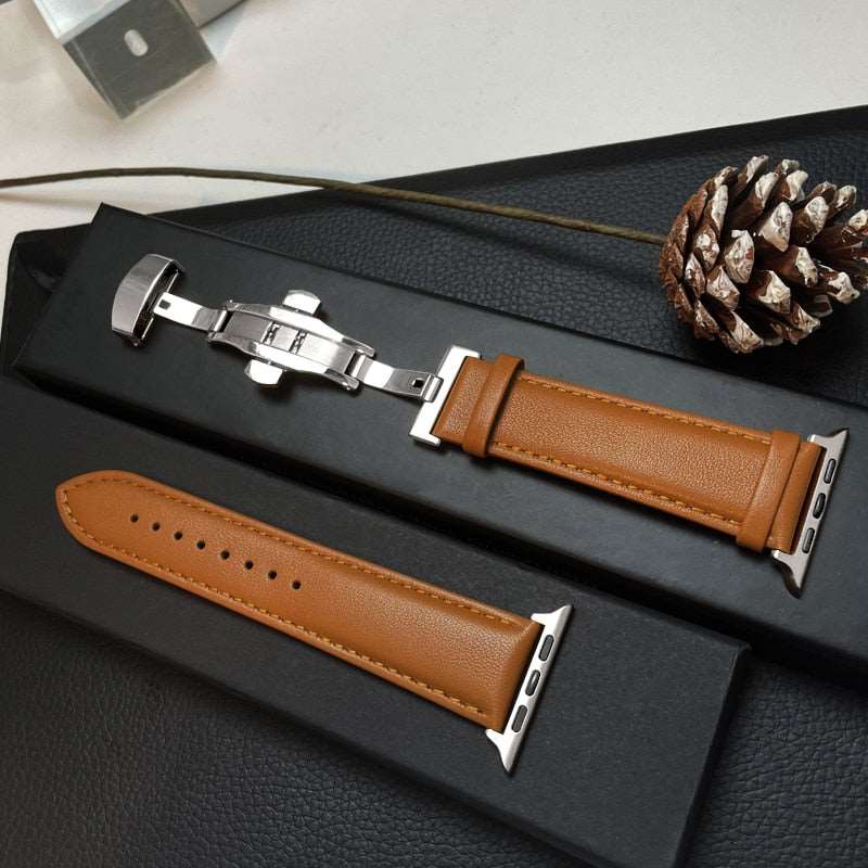 Genuine Leather Strap For Apple Watch - Watch Bands from Dear Cece - Just £14.99! Shop now at Dear Cece