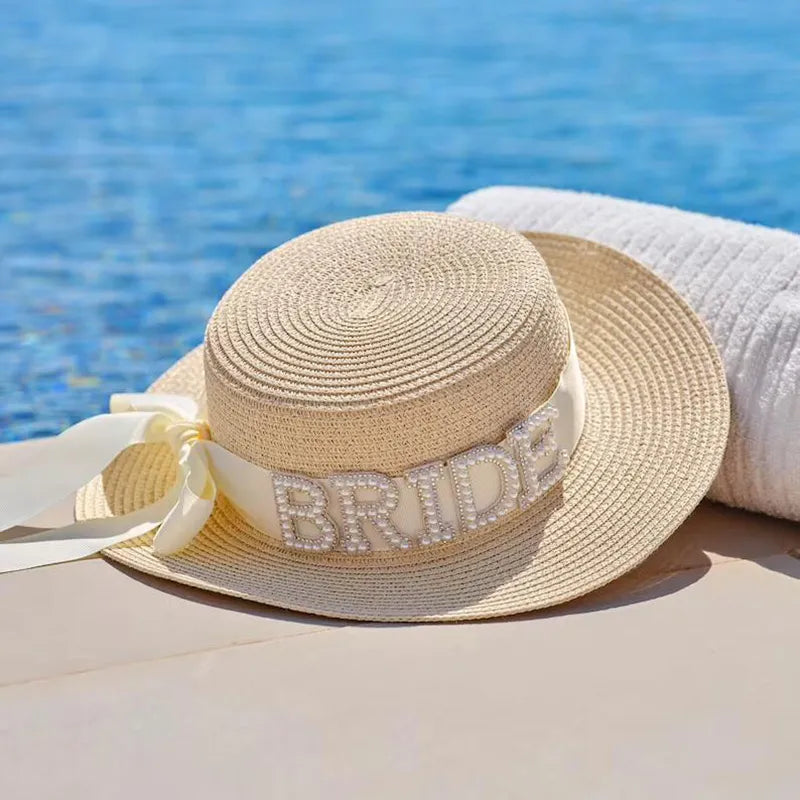 Pearl Bride Honeymoon Sun Hat - hats from Dear Cece - Just £24.99! Shop now at Dear Cece