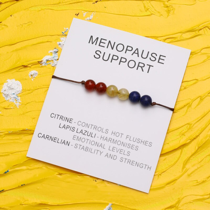 Menopause Support Natural Crystal Healing Bracelet - Bracelets from Dear Cece - Just £8.99! Shop now at Dear Cece