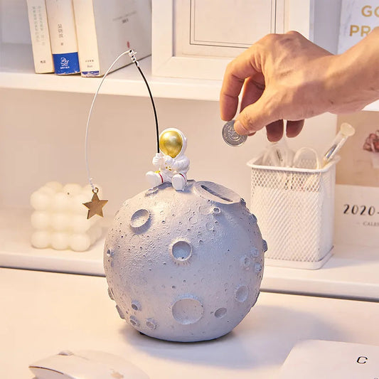 Space Astronaut Star Fishing Moon Money Box - Money Box from Dear Cece - Just £32.99! Shop now at Dear Cece