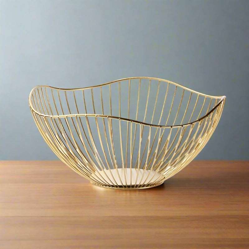 Geometric Metal Fruit Bowl - Bowls from Dear Cece - Just £14.99! Shop now at Dear Cece