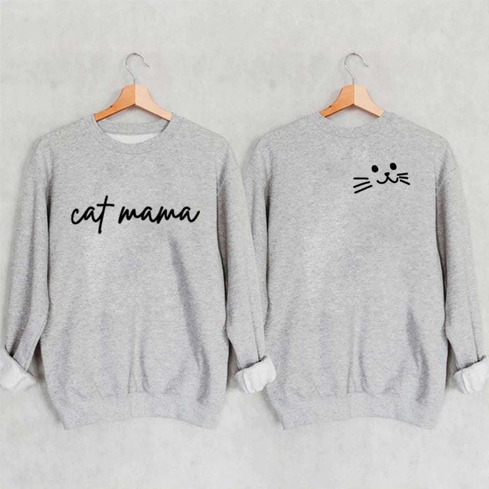 Womens Cat Mama Sweatshirt - Knitwear from Dear Cece - Just £22.99! Shop now at Dear Cece