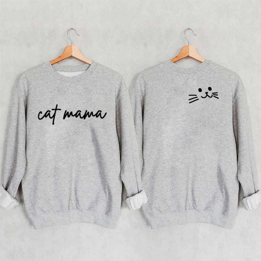 Womens Cat Mama Sweatshirt - Knitwear from Dear Cece - Just £22.99! Shop now at Dear Cece