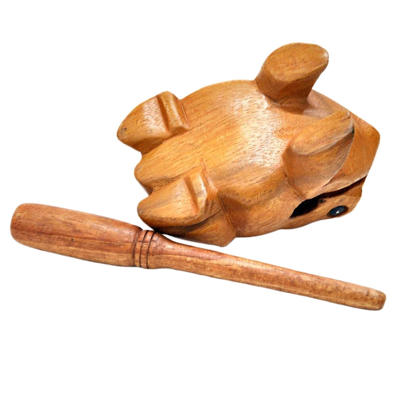 Guiro Frog Wooden Musical Instrument - Handcrafted in Thailand