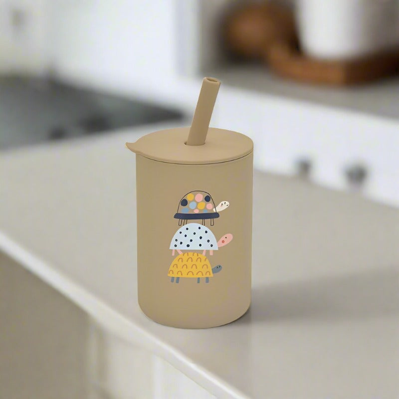 BPA Free Baby Silicone Leak-Proof Cup with Lid - Weaning from Dear Cece - Just £12.99! Shop now at Dear Cece