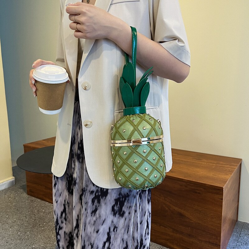 Pineapple Design Cross Body Shoulder Bag - Bags from Dear Cece - Just £39.99! Shop now at Dear Cece